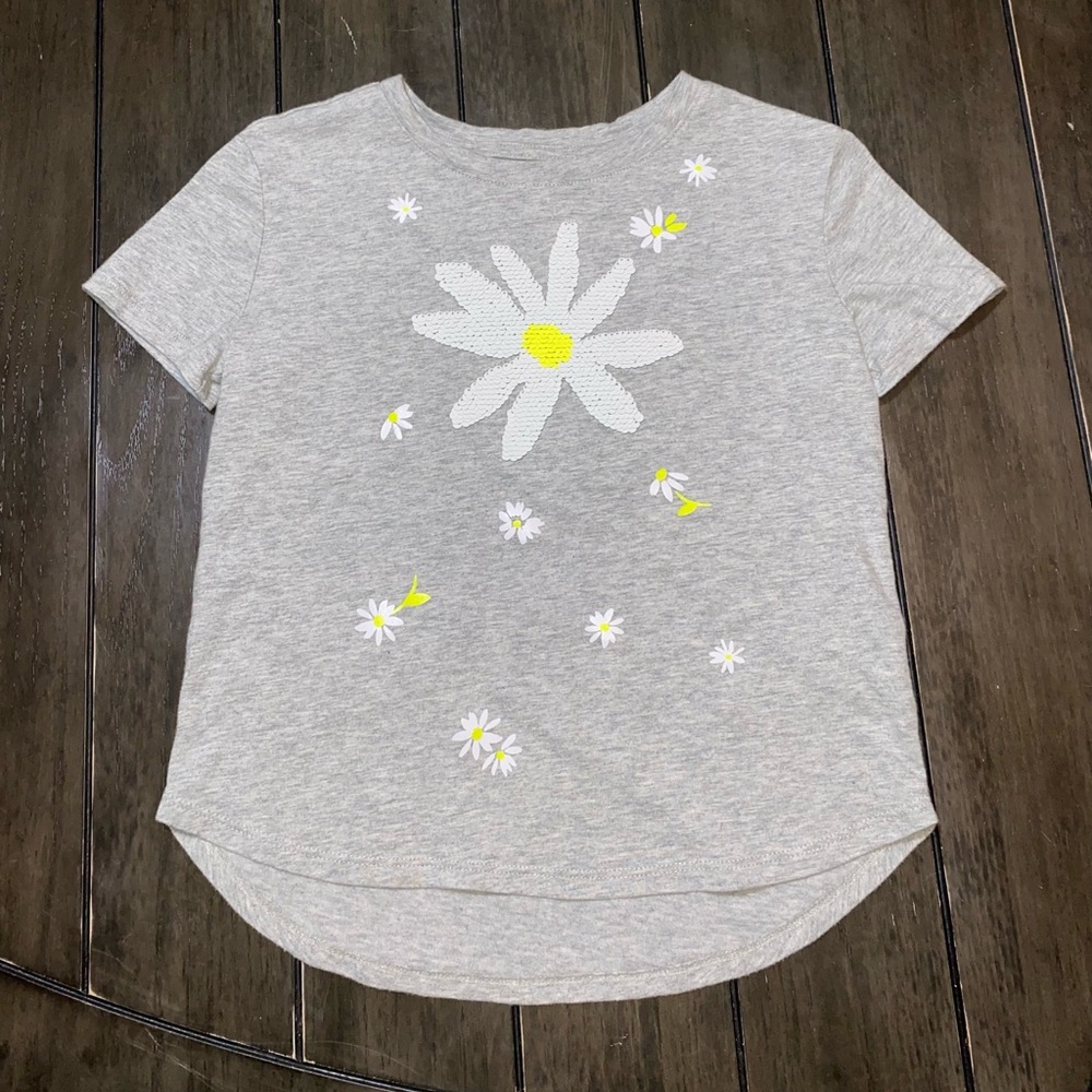 Gap Kids Glitter Daisy Tee size S